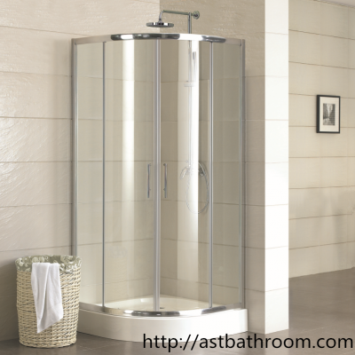 Luxury corner tub fanshaped tray unit shower cabin